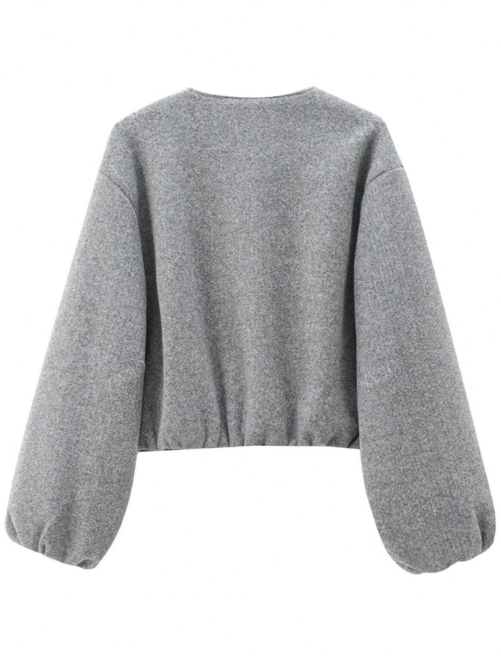 Elena - Casual Velvet Bomber Jacket