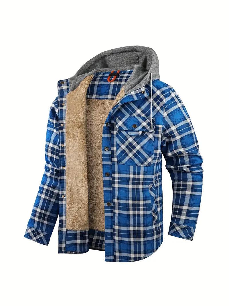 Wyatt - Hooded Checked Jacket