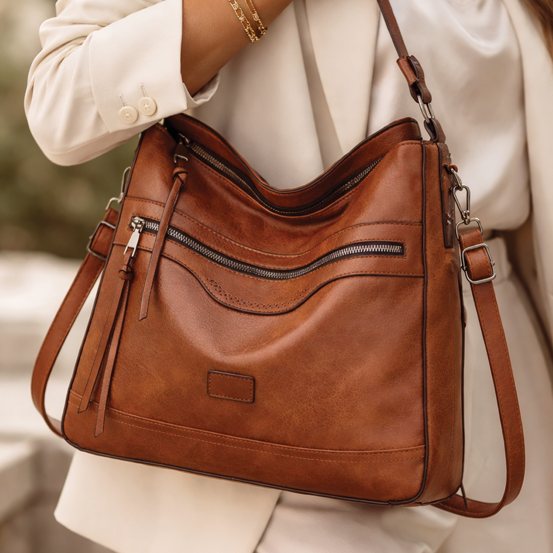 Maureen - Leather Slouchy Hobo Bag