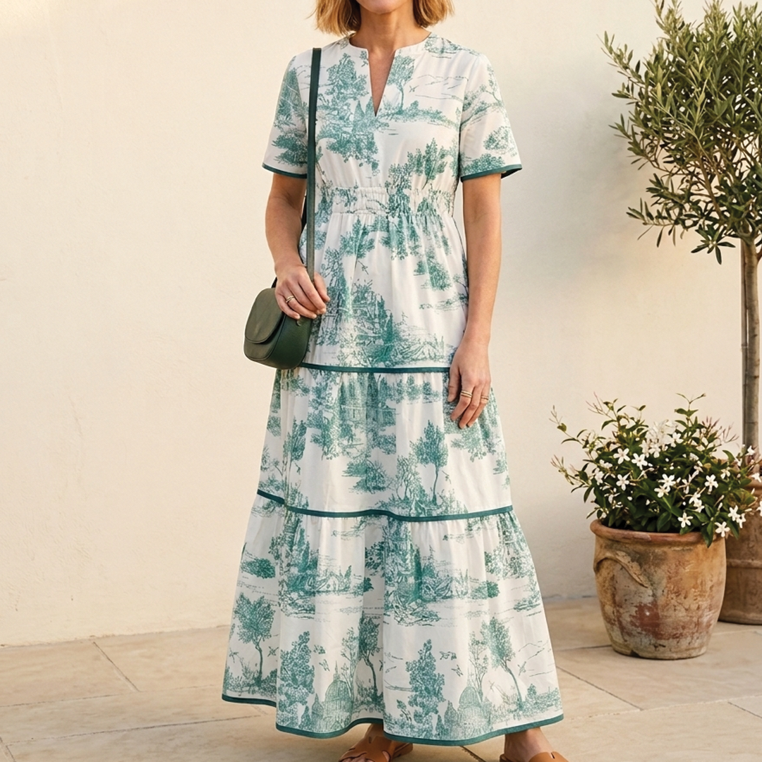 Nova - Toile Print Maxi Dress