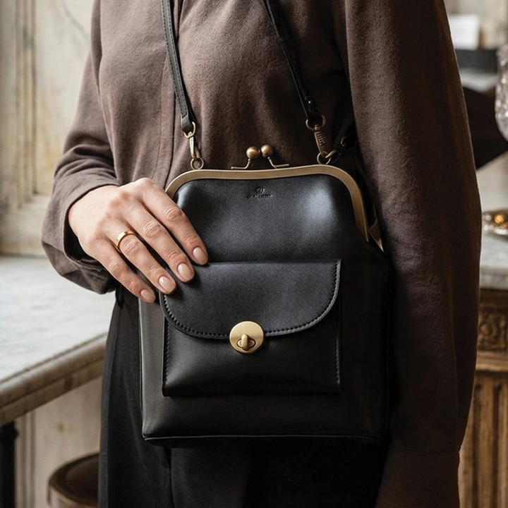 Diana - Vegan Leather Structured Handbag