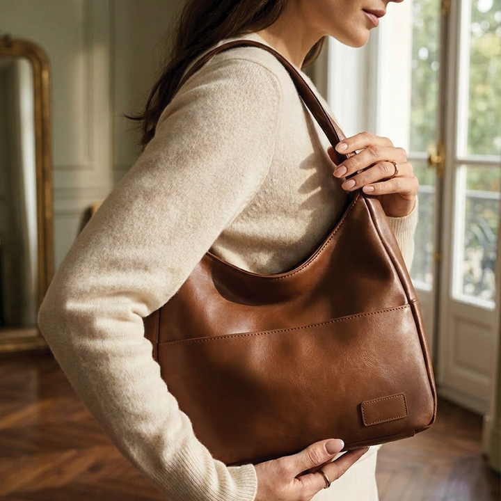 Marilyn - Vegan Leather Hobo Shoulder Bag