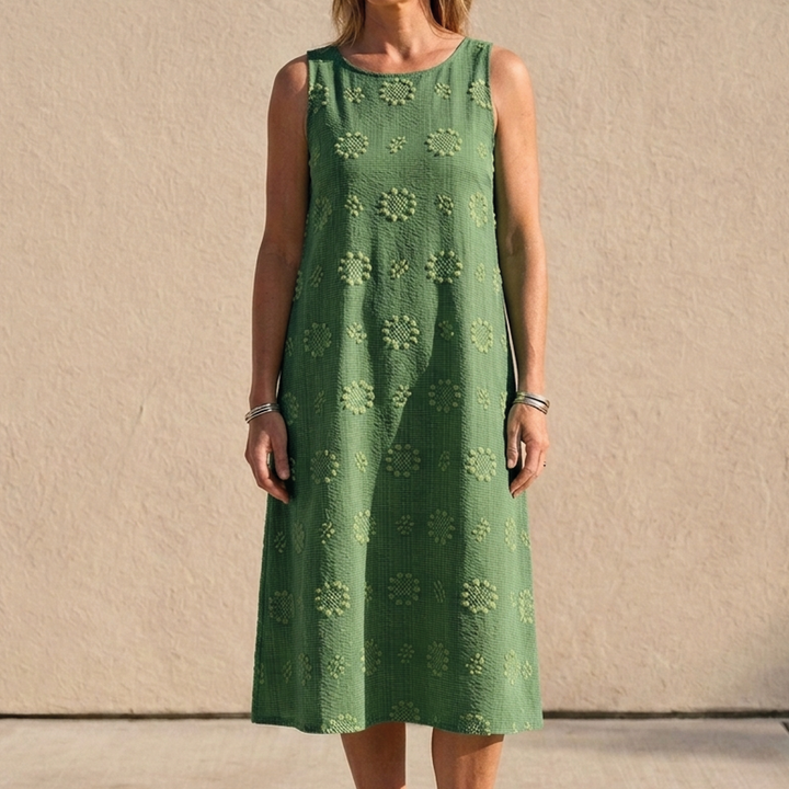 Olivia – Printed Midi Dress