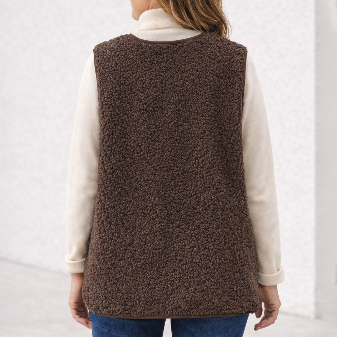 Cozy Plush Vest for Women
