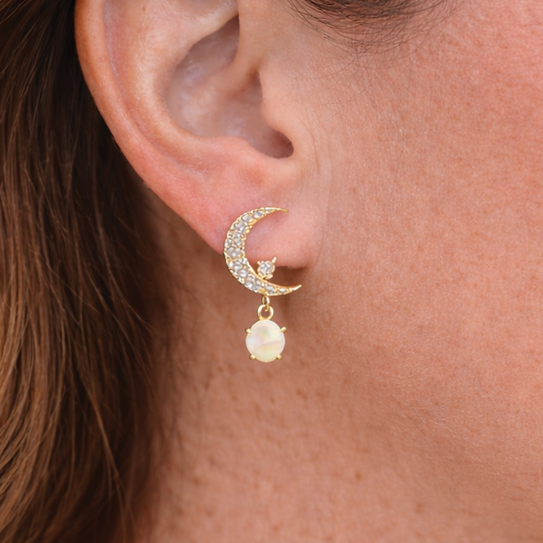 Lori - Moon Star Earrings
