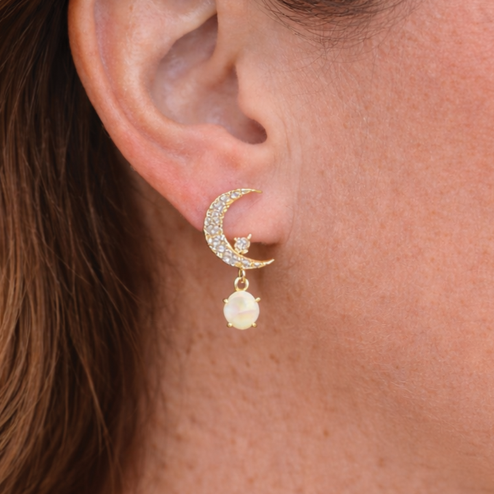 Lori - Moon Star Earrings