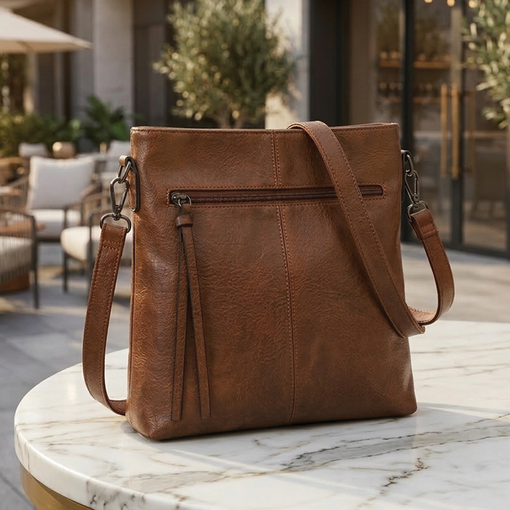 Anna - Vegan Leather Slim Crossbody Bag