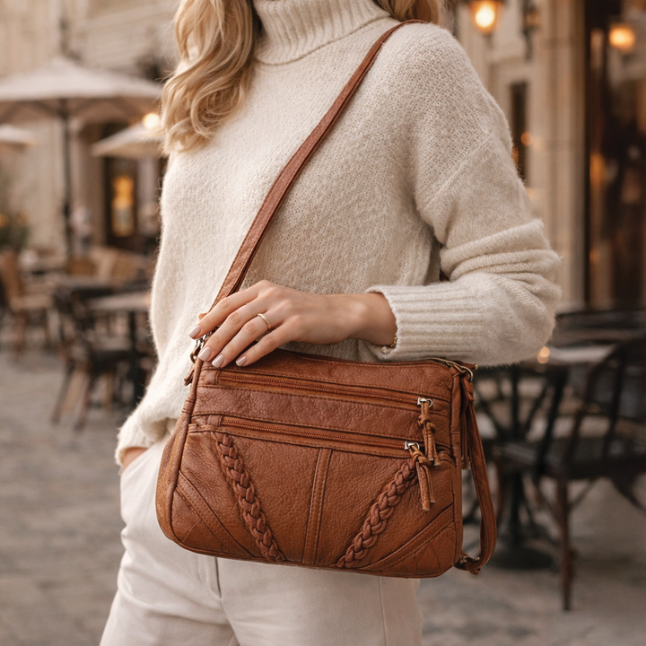 Catherine - Vegan Leather Crossbody Shoulder Bag