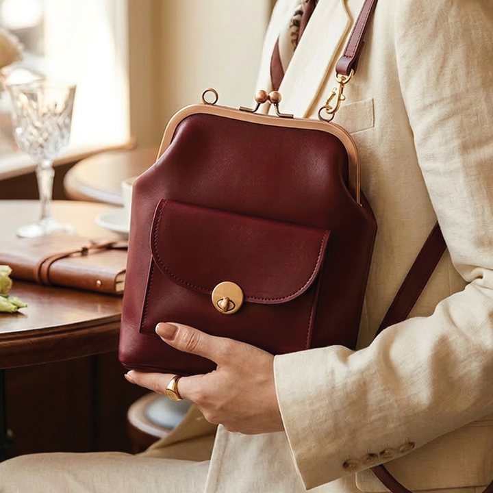 Diana - Vegan Leather Structured Handbag