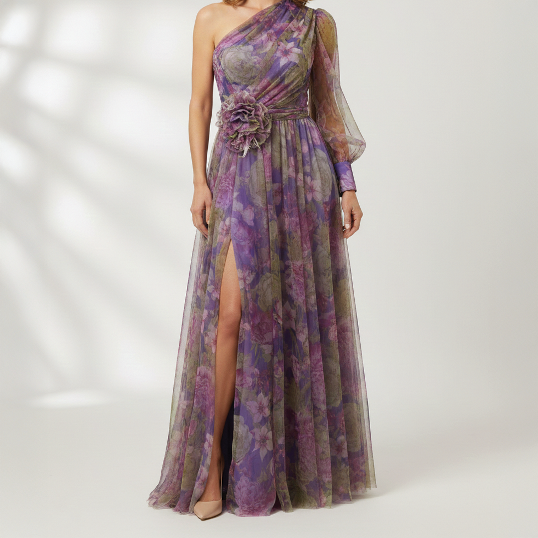 Evelyn - Floral Tulle Dress