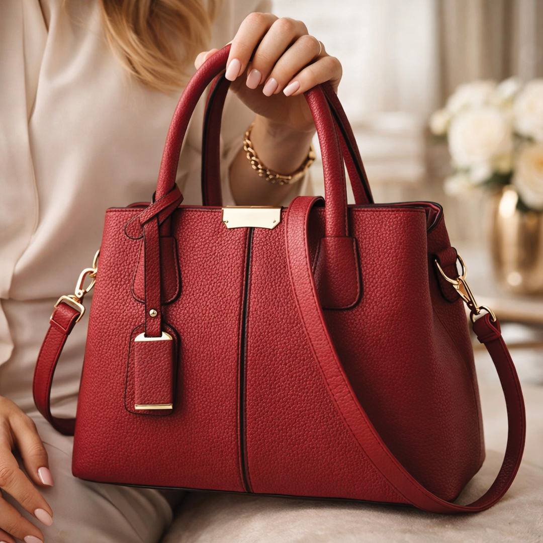 Martha - Vegan Leather Structured Handbag