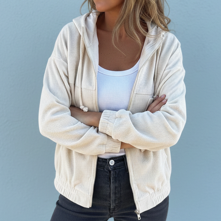 Brooklyn Corduroy Hooded Jacket