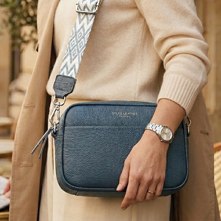 Stella - Pebbled Leather Crossbody Bag