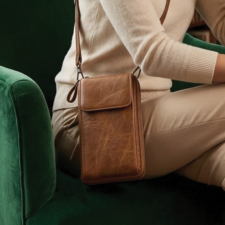 Ann - Vegan Leather Crossbody Wallet Bag
