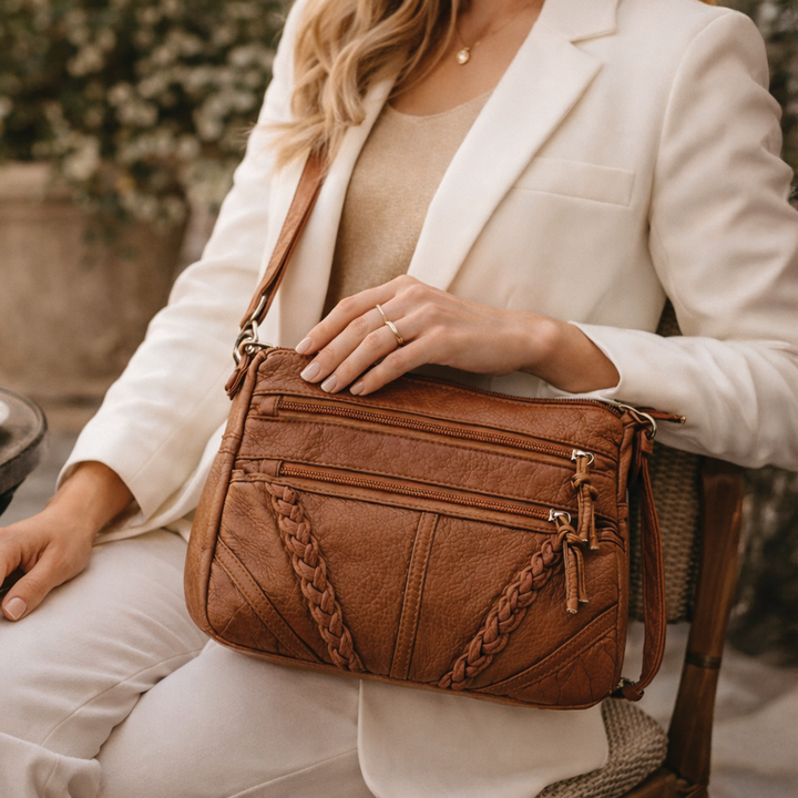 Catherine - Vegan Leather Crossbody Shoulder Bag