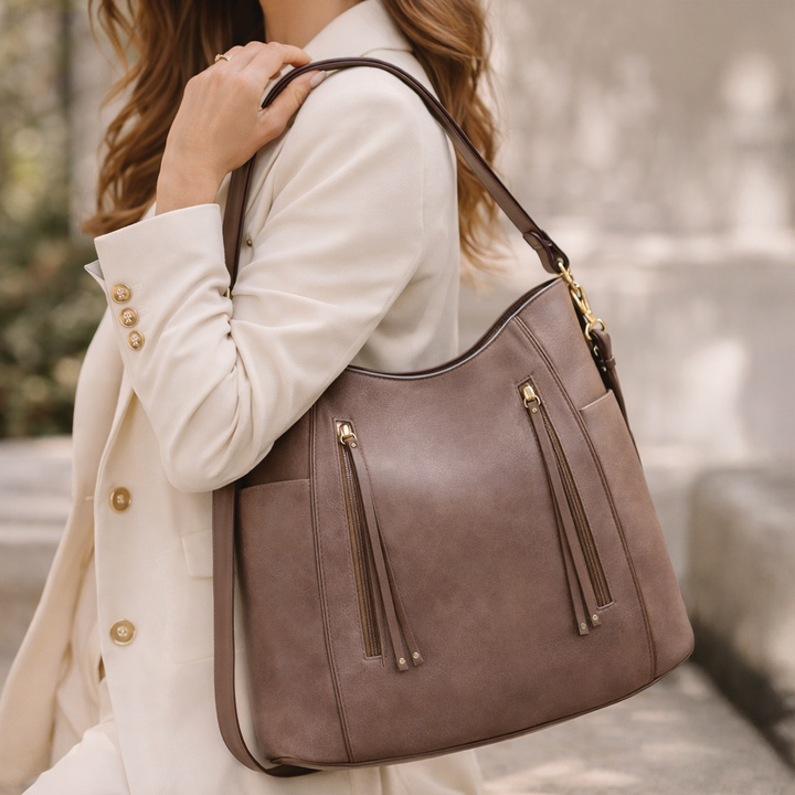 Colleen - Vegan Leather Hobo Bag