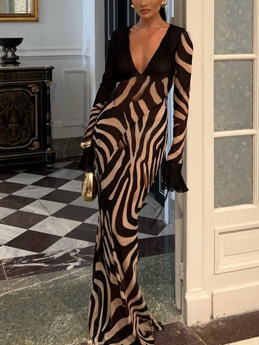 Norma - Long Sleeve Maxi Dress