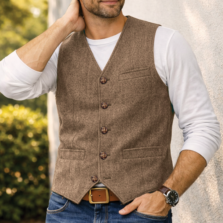 David - Casual Denim Vest