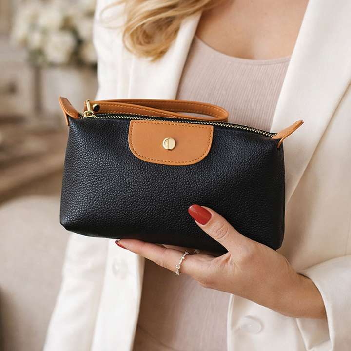 Anne - Vegan Leather Wristlet Clutch Bag