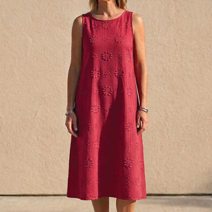 Olivia – Printed Midi Dress