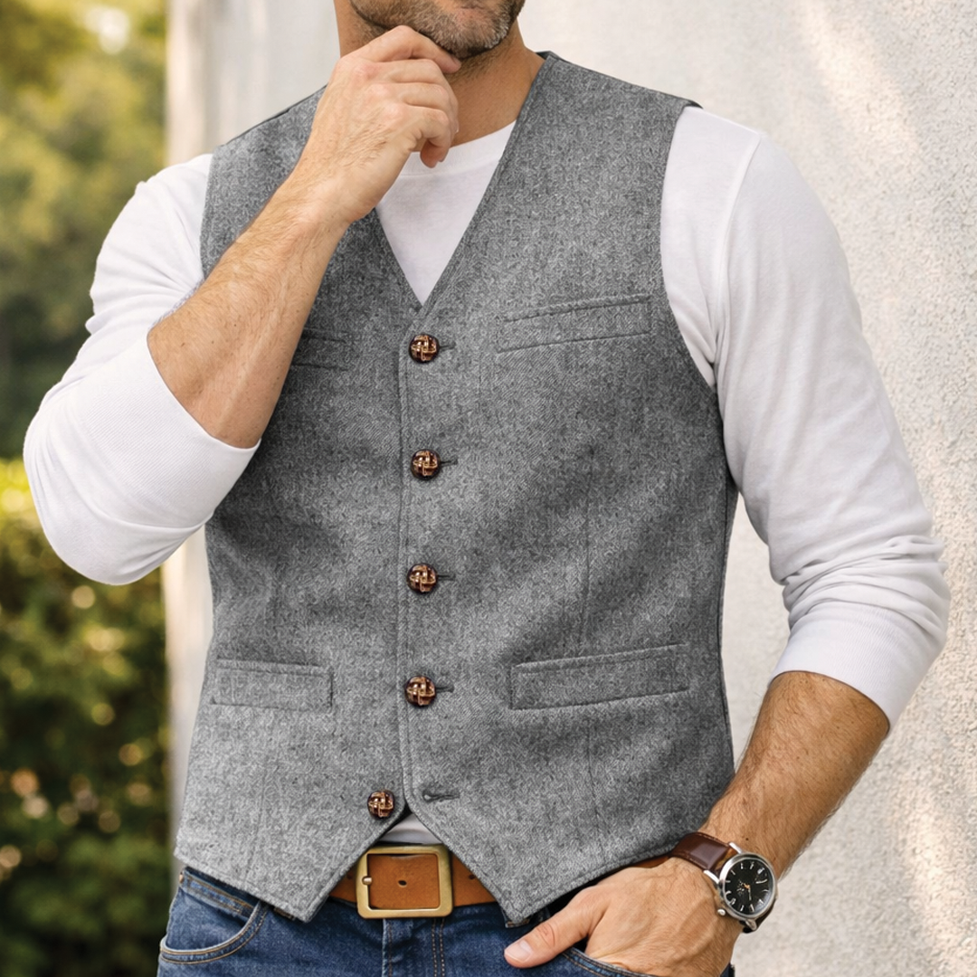 David - Casual Denim Vest