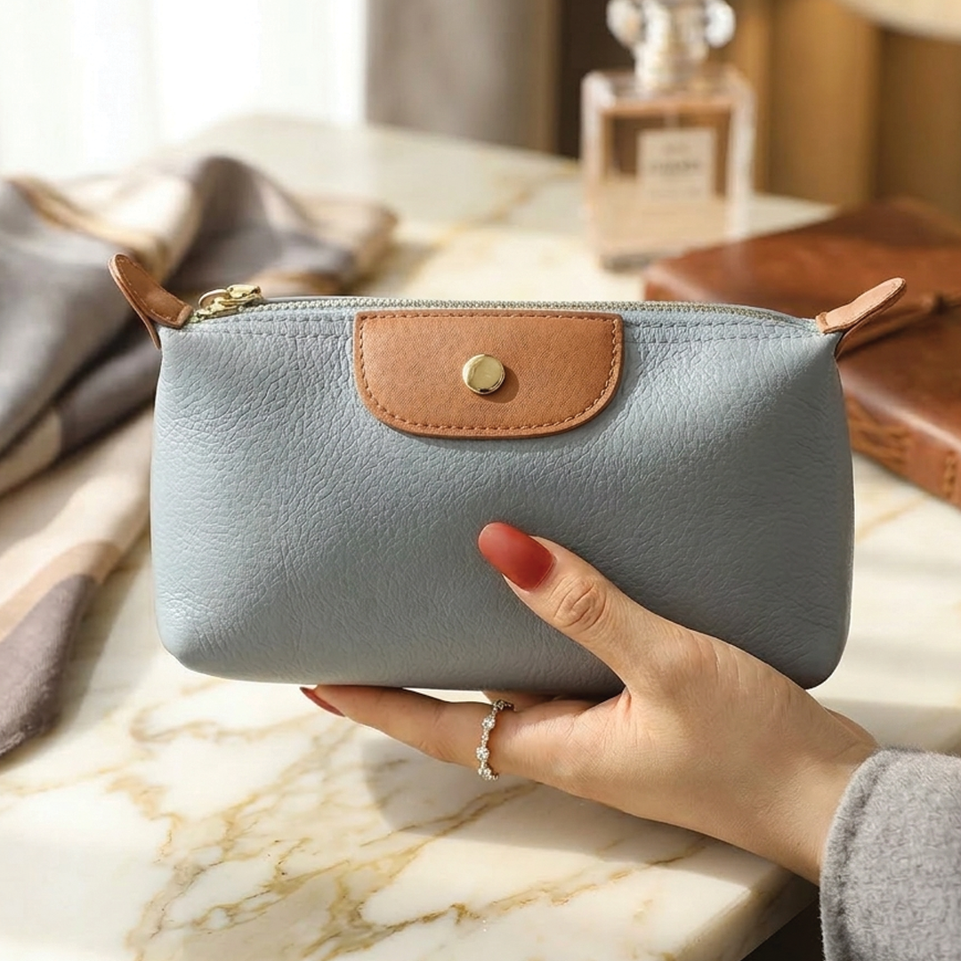 Anne - Vegan Leather Wristlet Clutch Bag