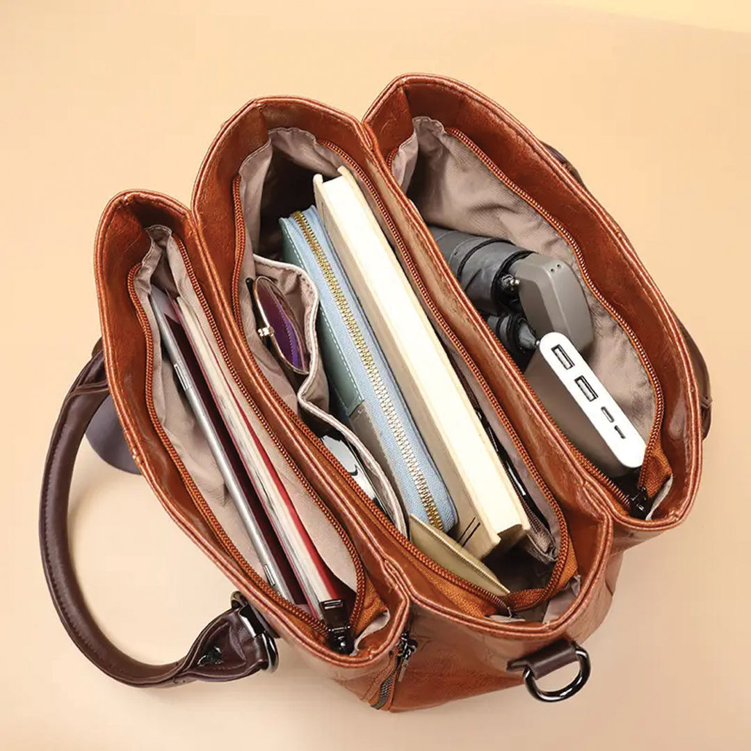 Joyce - Leather Structured Handbag