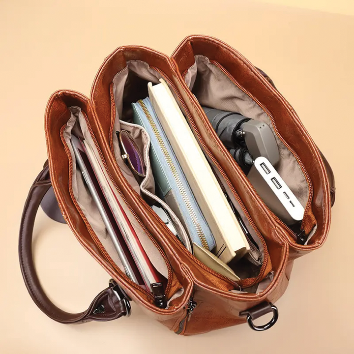 Joyce - Leather Structured Handbag