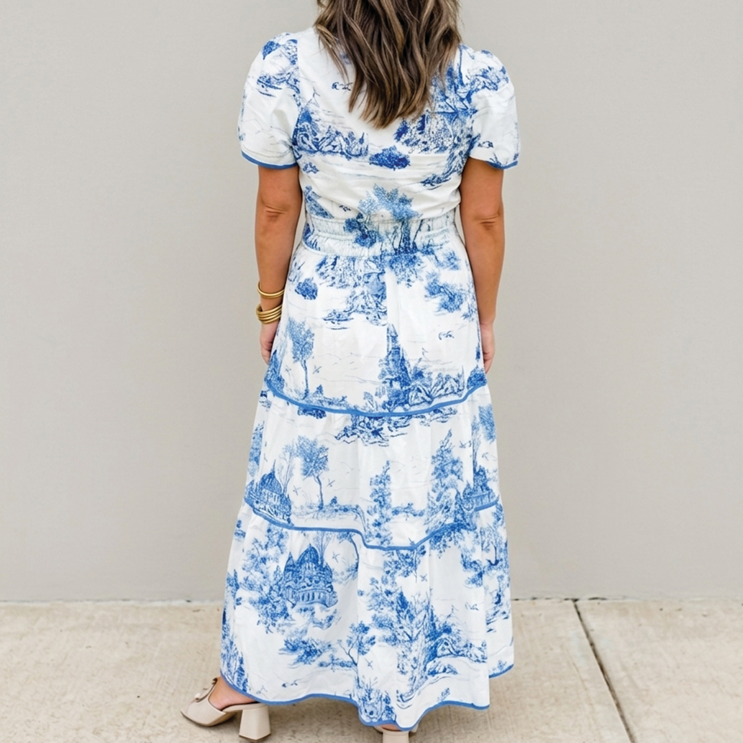 Nova - Toile Print Maxi Dress