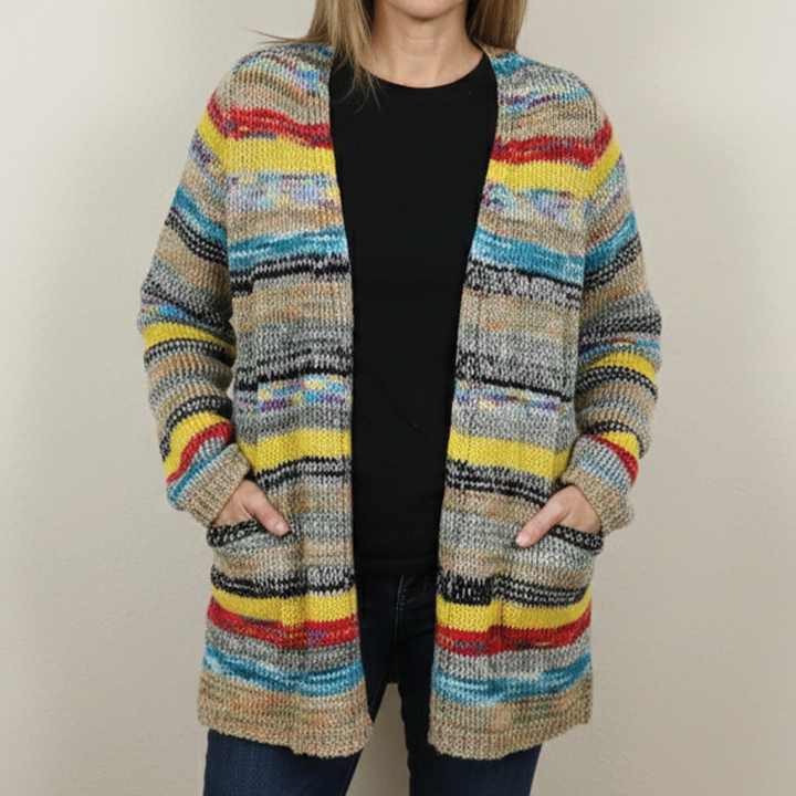 Claire - Multicolored Knit Cardigan