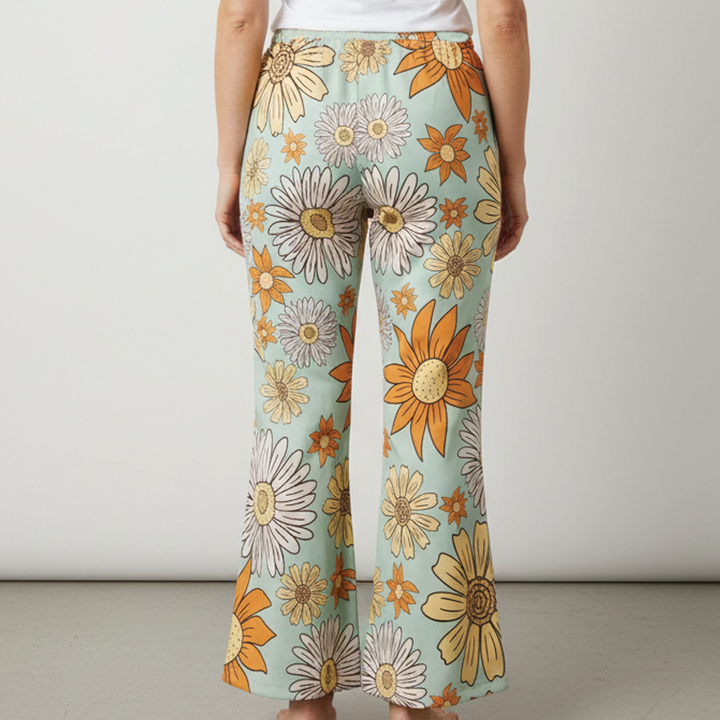 Jan - Floral Wide-Leg Pants