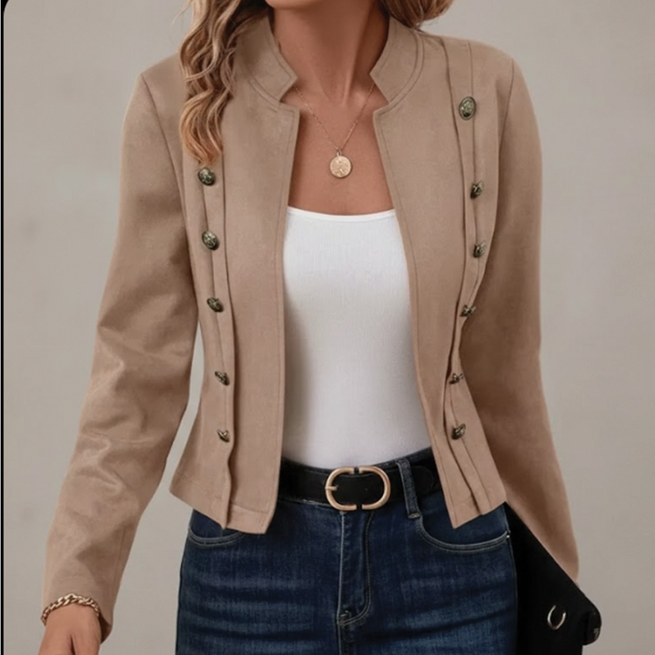 Allison - Velvet Double-Breasted Jacket