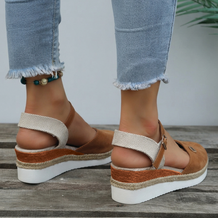 Lillian - Closed-Toe Platform Espadrilles