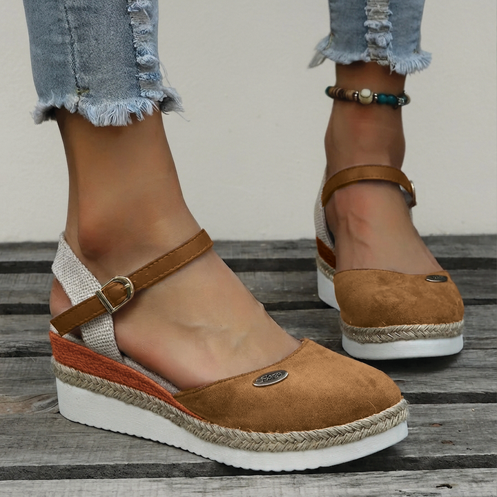 Lillian - Closed-Toe Platform Espadrilles
