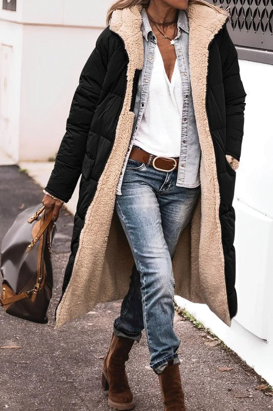 Paula - Reversible Long Padded Coat