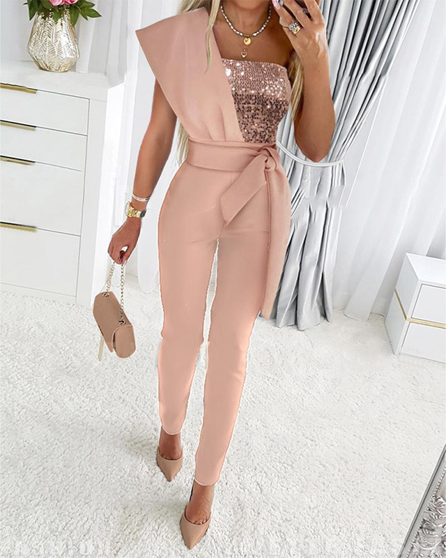 Savannah - One Shoulder Jumpsuit