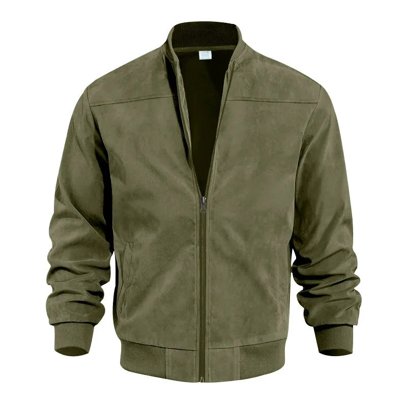 Noah - Suede Bomber Jacket