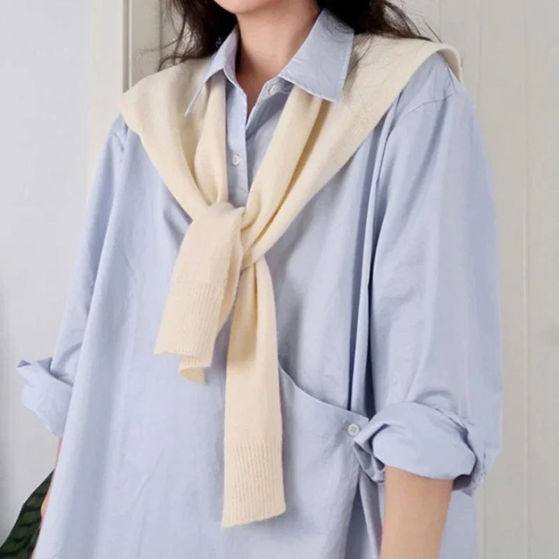 Laura - Knitted Scarf Wrap