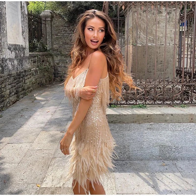 Lena - Glamorous Sequin Cocktail Dress