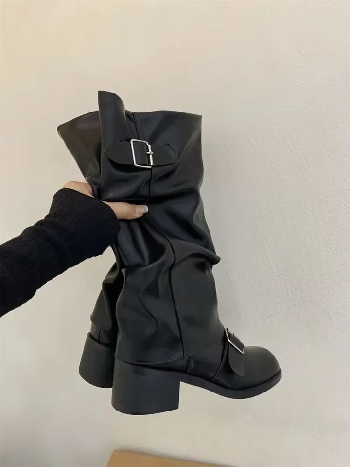 Isabella - Knee-High Platform Boots