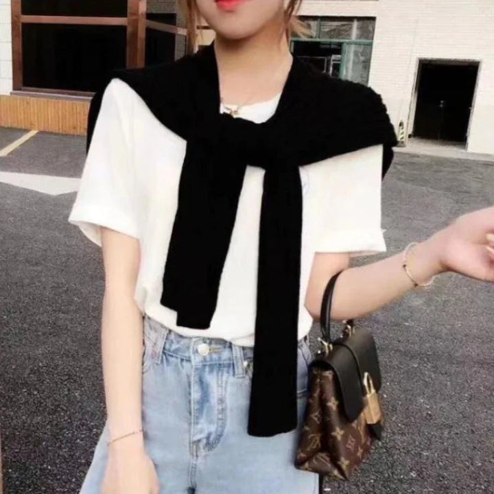 Laura - Knitted Scarf Wrap