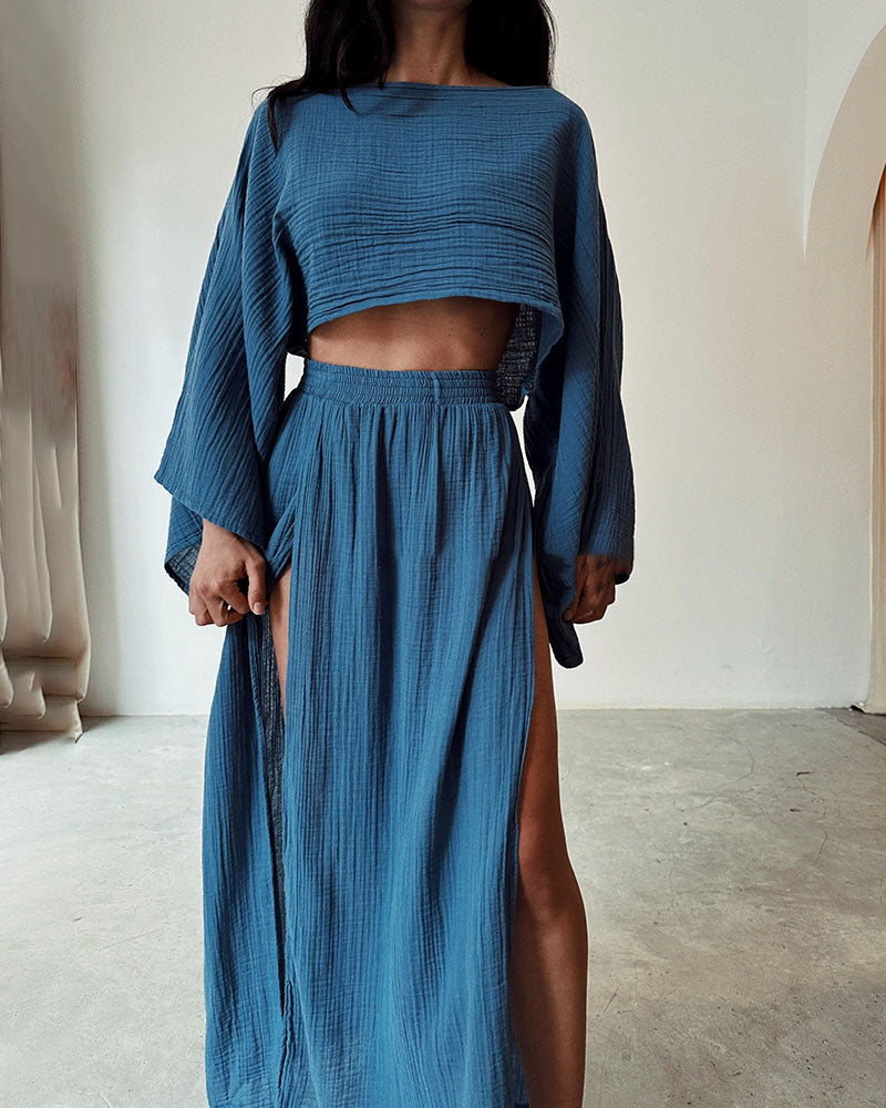 Sylvia - Gauze Two-Piece Set
