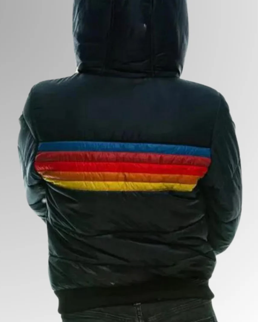 Mayla - Retro Striped Insulated Puffer