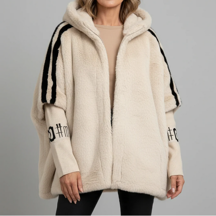 Helen - Hooded Faux Fur Statement Jacket