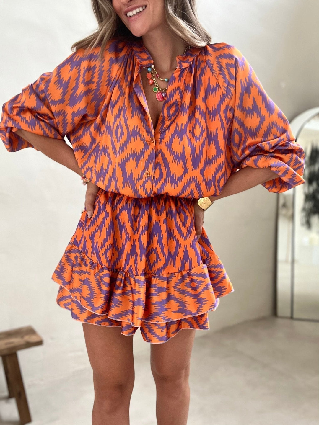 Eleanor - Ruffle Mini Dress