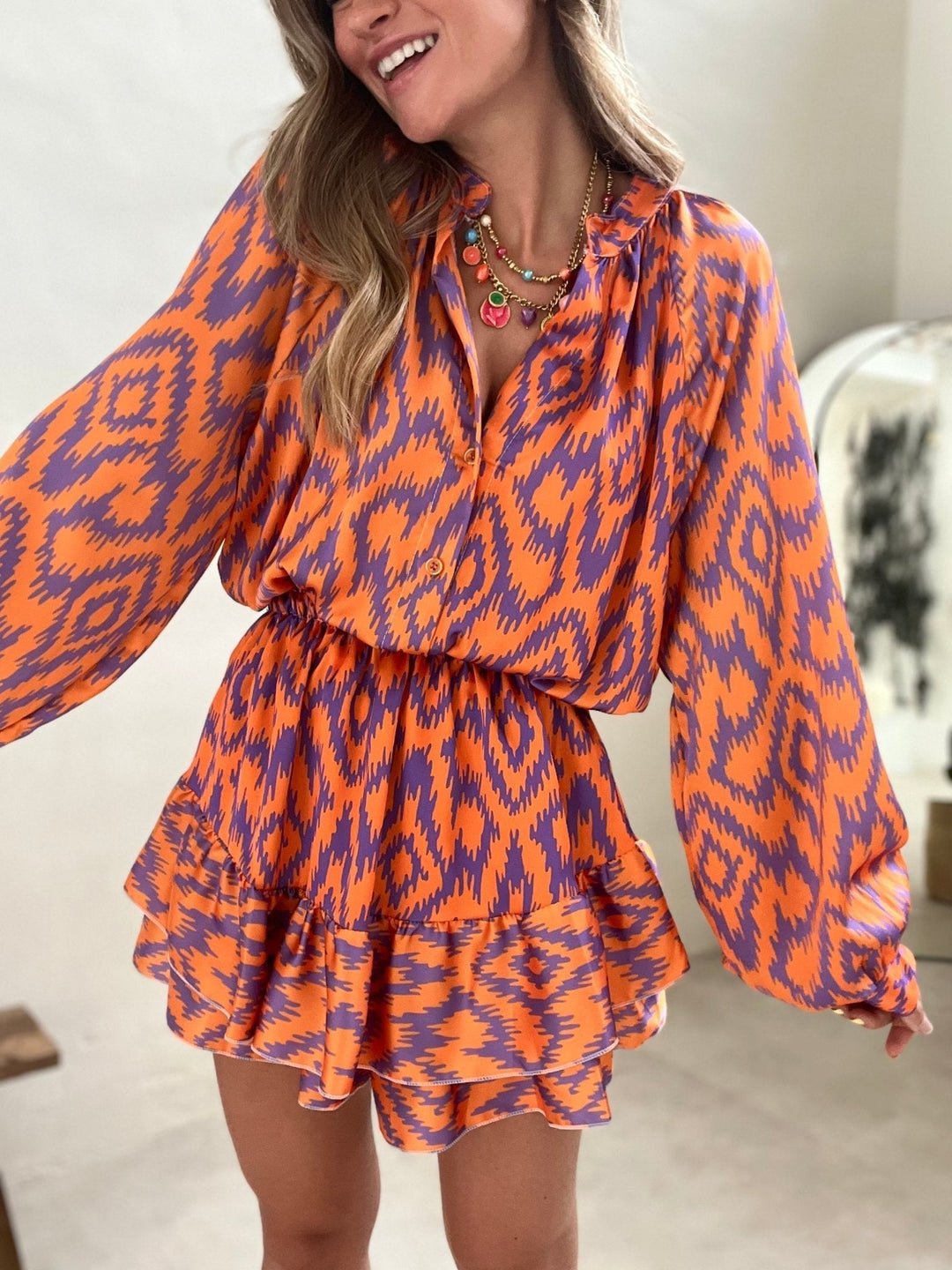 Eleanor - Ruffle Mini Dress