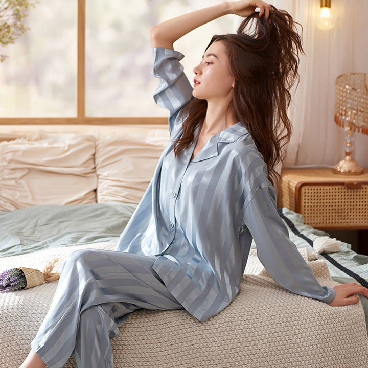 Emily - Striped Pajama Set
